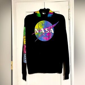 Vintage neon hyperspace NASA hoodie. 1996 size medium.